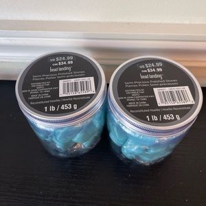 Bead landing semi- polished stones